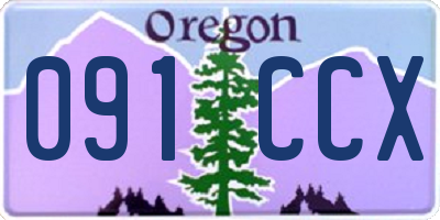 OR license plate 091CCX