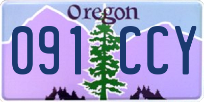OR license plate 091CCY