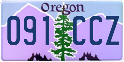 OR license plate 091CCZ