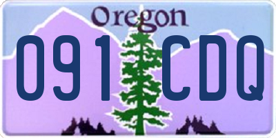OR license plate 091CDQ
