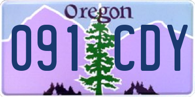 OR license plate 091CDY