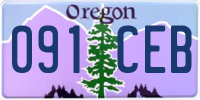 OR license plate 091CEB