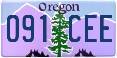 OR license plate 091CEE