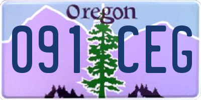 OR license plate 091CEG