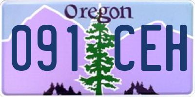 OR license plate 091CEH