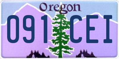 OR license plate 091CEI