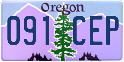 OR license plate 091CEP