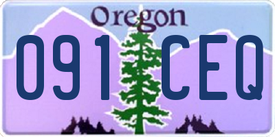 OR license plate 091CEQ