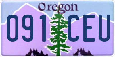 OR license plate 091CEU