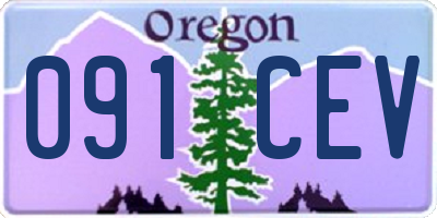 OR license plate 091CEV