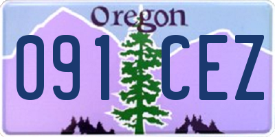OR license plate 091CEZ