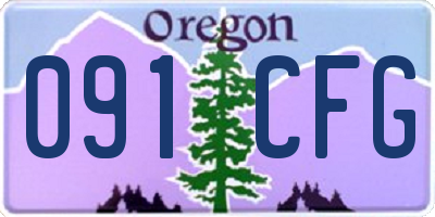 OR license plate 091CFG