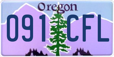 OR license plate 091CFL