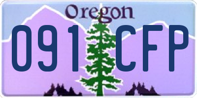 OR license plate 091CFP