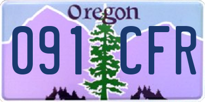 OR license plate 091CFR