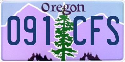 OR license plate 091CFS