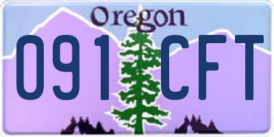 OR license plate 091CFT