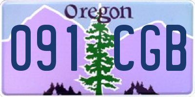 OR license plate 091CGB