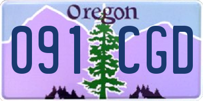 OR license plate 091CGD