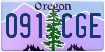 OR license plate 091CGE