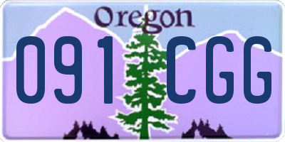OR license plate 091CGG