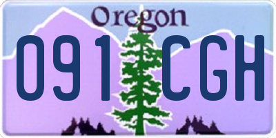 OR license plate 091CGH
