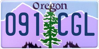 OR license plate 091CGL