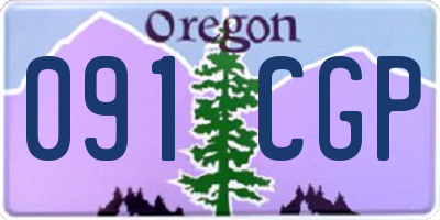 OR license plate 091CGP