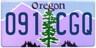 OR license plate 091CGQ
