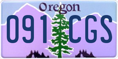 OR license plate 091CGS