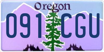 OR license plate 091CGU