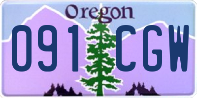 OR license plate 091CGW