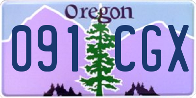 OR license plate 091CGX