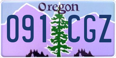 OR license plate 091CGZ