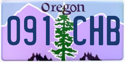 OR license plate 091CHB