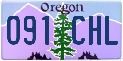 OR license plate 091CHL