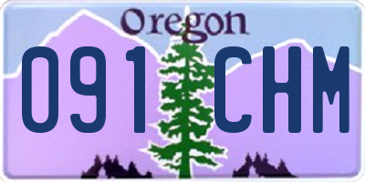 OR license plate 091CHM
