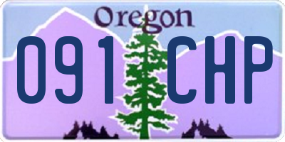 OR license plate 091CHP
