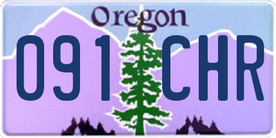 OR license plate 091CHR