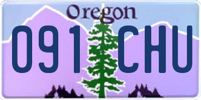 OR license plate 091CHU