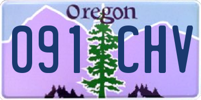 OR license plate 091CHV