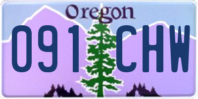 OR license plate 091CHW