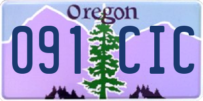 OR license plate 091CIC