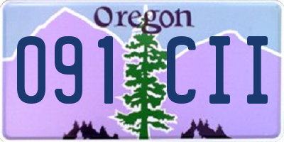 OR license plate 091CII