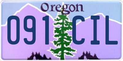 OR license plate 091CIL