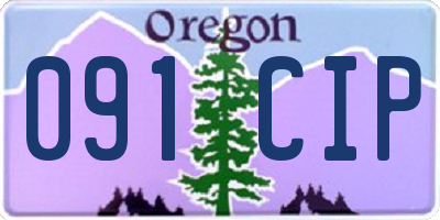 OR license plate 091CIP