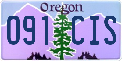 OR license plate 091CIS