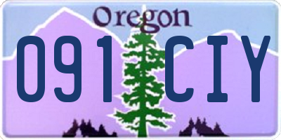 OR license plate 091CIY