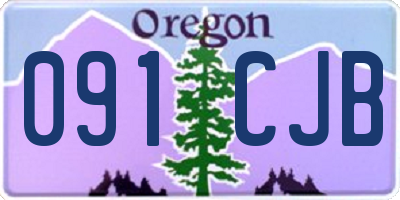 OR license plate 091CJB