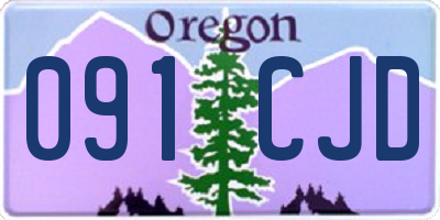 OR license plate 091CJD